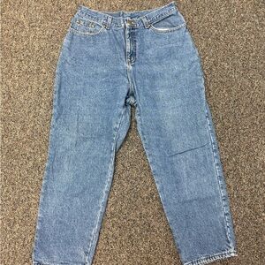 Vtg LL Bean Women’s Size 16P Double Relaxed Lined Denim Jeans Mom Jean High Rise